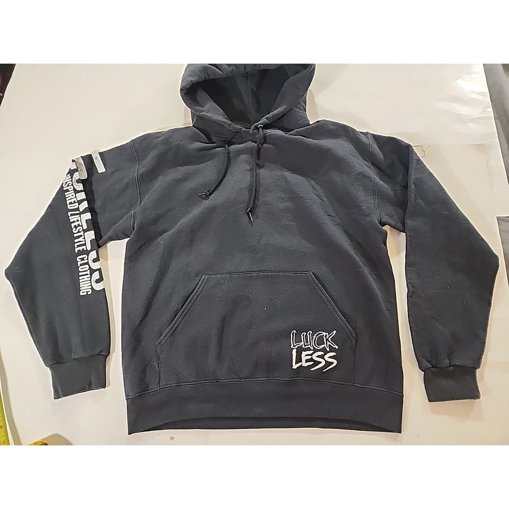 Luckless Country Inspired Lifestyle Clothing Diesel Med Hoodie Sweatshirt Black